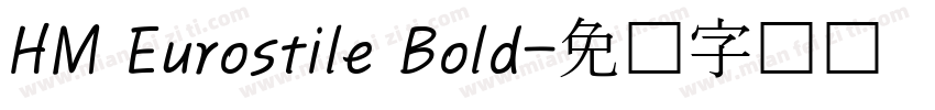 HM Eurostile Bold字体转换